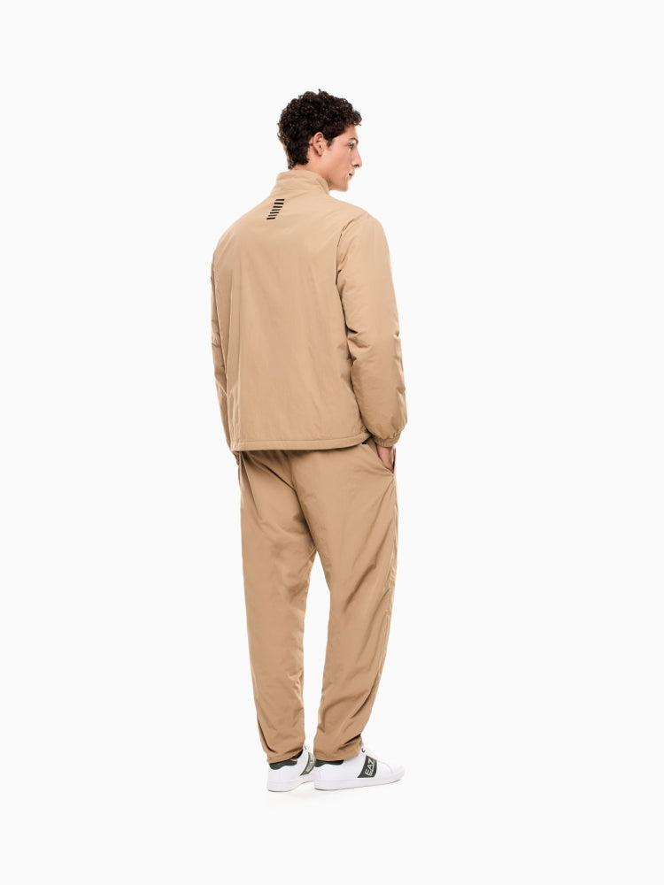 EMPORIO ARMANI Tuta Leggera In Microfibra Imbottita Con Zip Beige 25/26