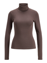 JJXX JXSTAR Maglia Con Collo Alto In Cotone Caldo Marrone donna AW26