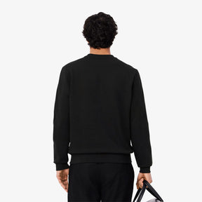 LACOSTE Felpa Girocollo a Righe Nera