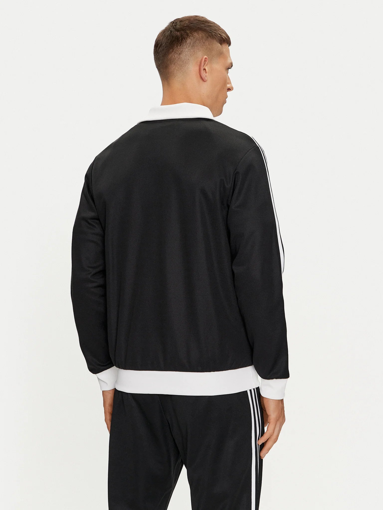 Adidas Originals Tuta Completa Uomo Nera Bianca Acetata con Zip