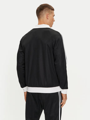 Adidas Originals Tuta Completa Uomo Nera Bianca Acetata con Zip