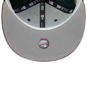 NEW ERA Cappello Mariners con visiera Dritta 59 Fifty Verde/Rosso Con Logo Giallo