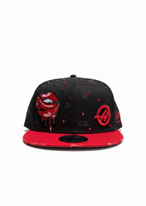 NEW ERA CUSTOM HASS F1 Con Patch e Strass Nero/Rosso