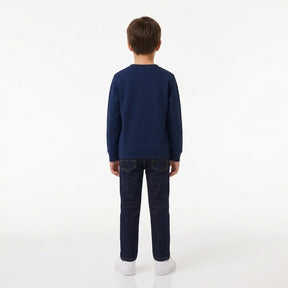 LACOSTE Felpa Girocollo Bambino Blu