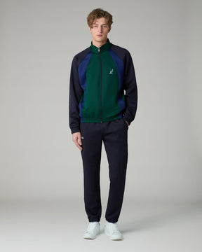 AUSTRALIAN Tuta Wave Volée Leggera In Microfibra Con Zip Verde/Blu/Nero 25/26