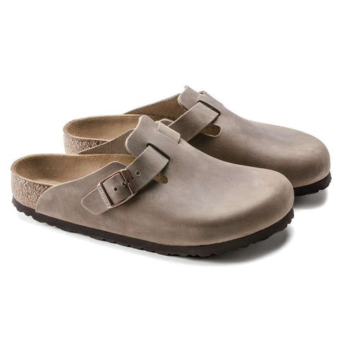 Birkenstock Boston Ciabatta Unisex Marrone Pelle Nabuk