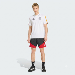 Adidas Completino Polo Bianca e Pantaloncino Nero Germania