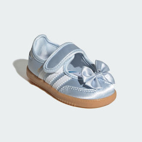 ADIDAS Samba ballerina  Baby Bambina Collaborazione Disney Jane Azzurra Con Fiocco Azzurra Strisce Bianche