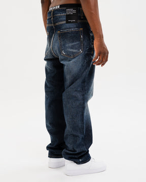 SOLDIER Jeans Baggy Made in Italy Denim Blu