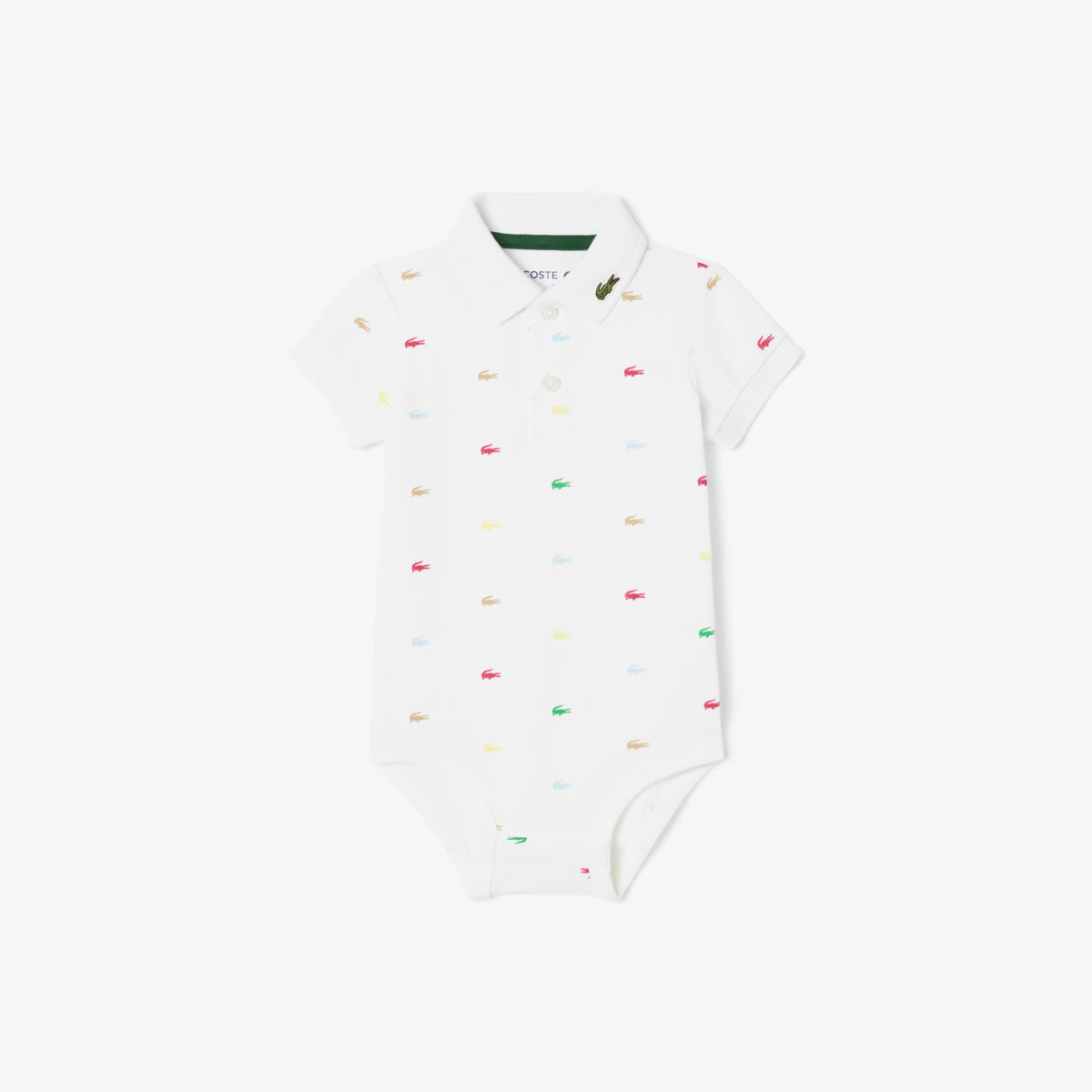 LACOSTE Body Baby A Polo Logato Mezza Manica Bianco