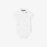 LACOSTE Body Baby A Polo Logato Mezza Manica Bianco
