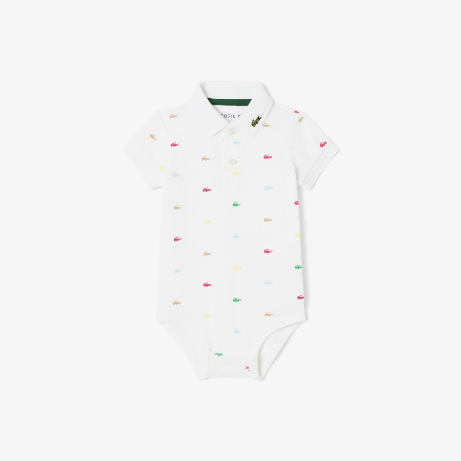 LACOSTE Body Baby A Polo Logato Mezza Manica Bianco