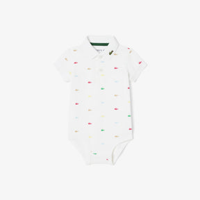 LACOSTE Body Baby A Polo Logato Mezza Manica Bianco