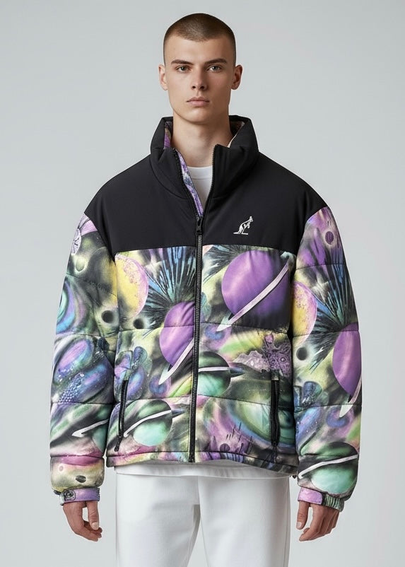 AUSTRALIAN Giubbotto Piumino Invernale Fantasia Galassia