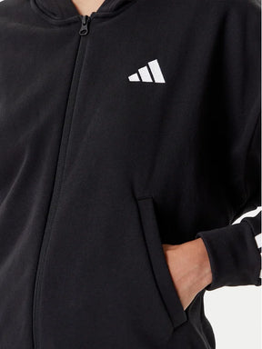 ADIDAS Tuta Completa Con Zip e Cappuccio Donna Nero