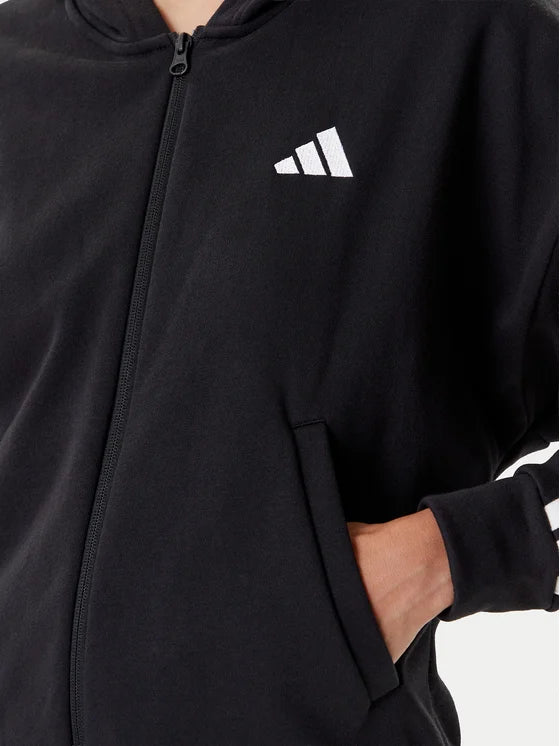 ADIDAS Tuta Completa Con Zip e Cappuccio Donna Nero