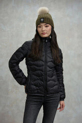 BLAUER Giubbotto Donna Piumino Invernale Ondulato Nero