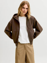JJXX JXSOPHIA FELPA BOXY MARRONE DONNA