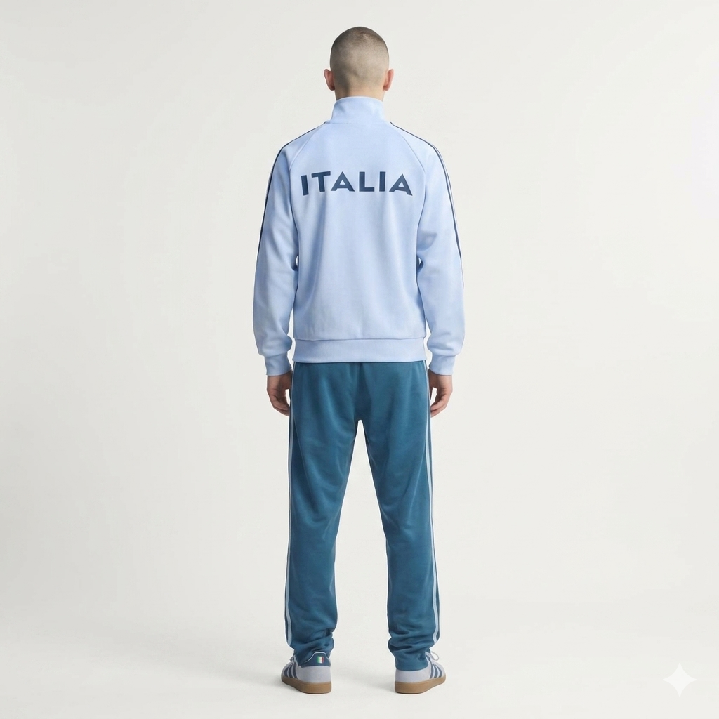 ADIDAS ORIGINALS Tuta Italia Acetata Celeste/Blu