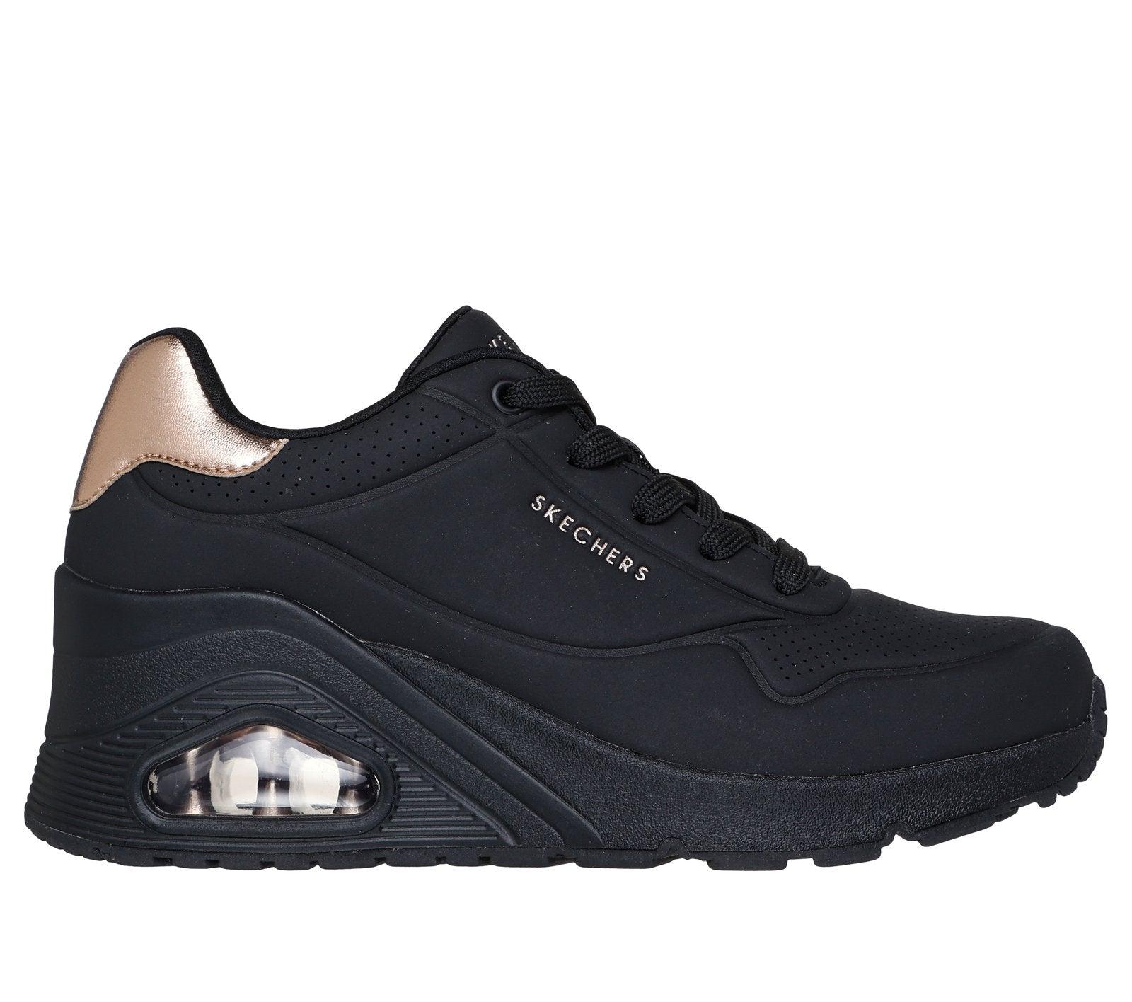 177520/BBK Skechers Donna Uno Wedge Nere 26/27