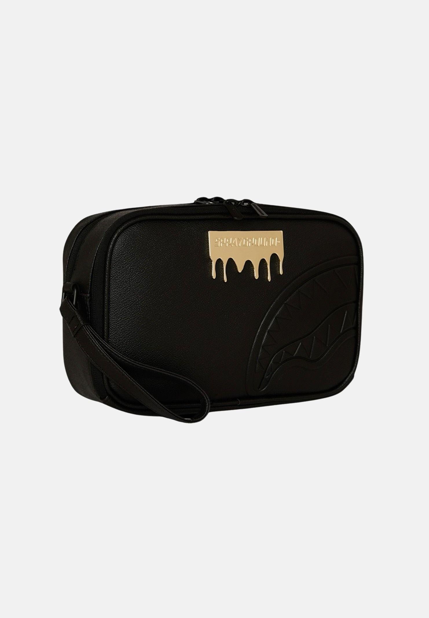 SPRAYGROUND Pochette Gold Brick Lux nera