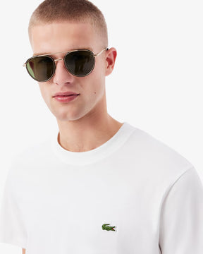 LACOSTE T-Shirt In Cotone Bianco