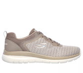 12607 TPE Skechers Bountiful Quick Sneaker Donna Beige