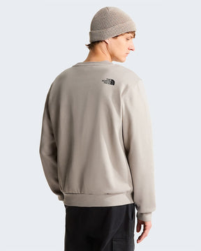 THE NORTH FACE Felpa Girocollo Con Scritta Piccola Sul Retro Grigia/Bianca 26/27