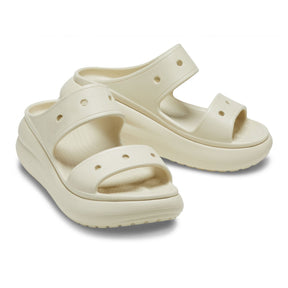 CROCS Ciabatta In Gomma Doppia Fascia Classic Crush Sandal Beige