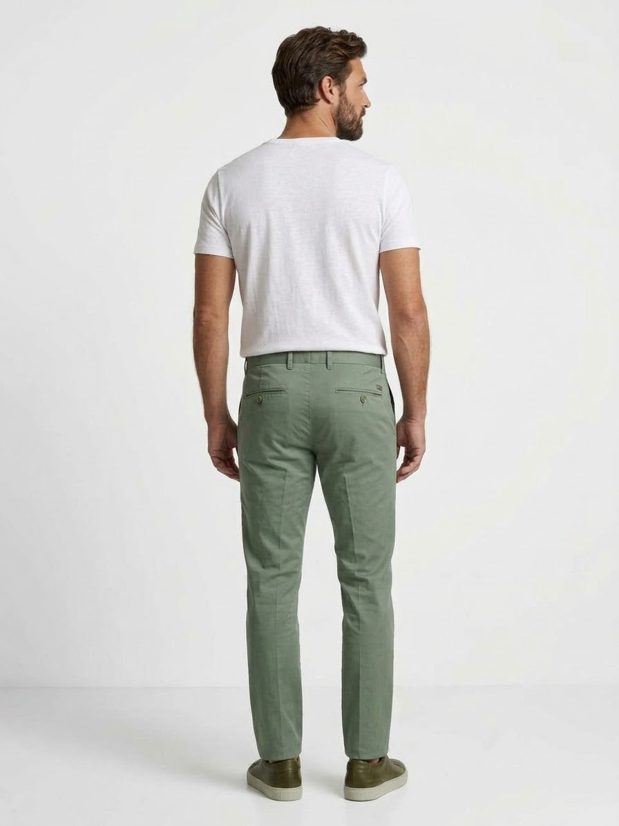 PIZETAONE Pantalone T.A. Modern Fit Verde Salvia
