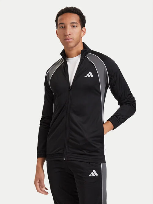 ADIDAS Tuta Completa Senza Cappuccio Nero/Grigio