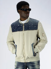 SOLDIER Jacket Con Dettagli in Jeans Beige/Denim