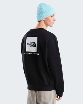 THE NORTH FACE Felpa Girocollo Basic Con Stampa Sul Retro Nera/Bianca 26/27