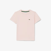 LACOSTE T-Shirt Bambino/Bambina Basic In Cotone Rosa
