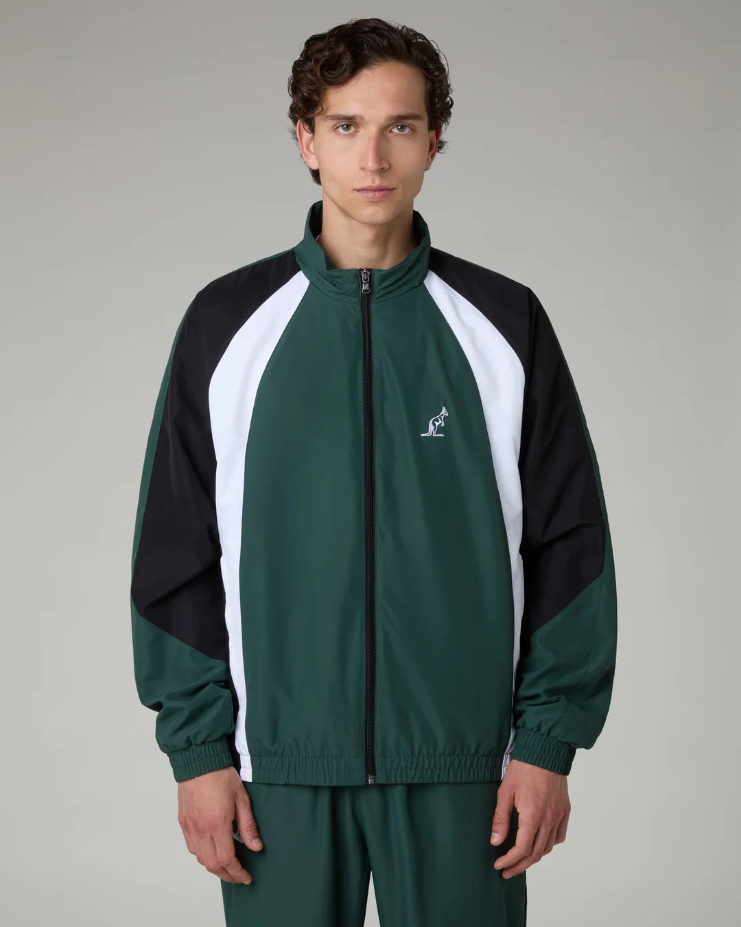 AUSTRALIAN Tuta Completa In Microfibra/Verde/Bianca/Nera SS26