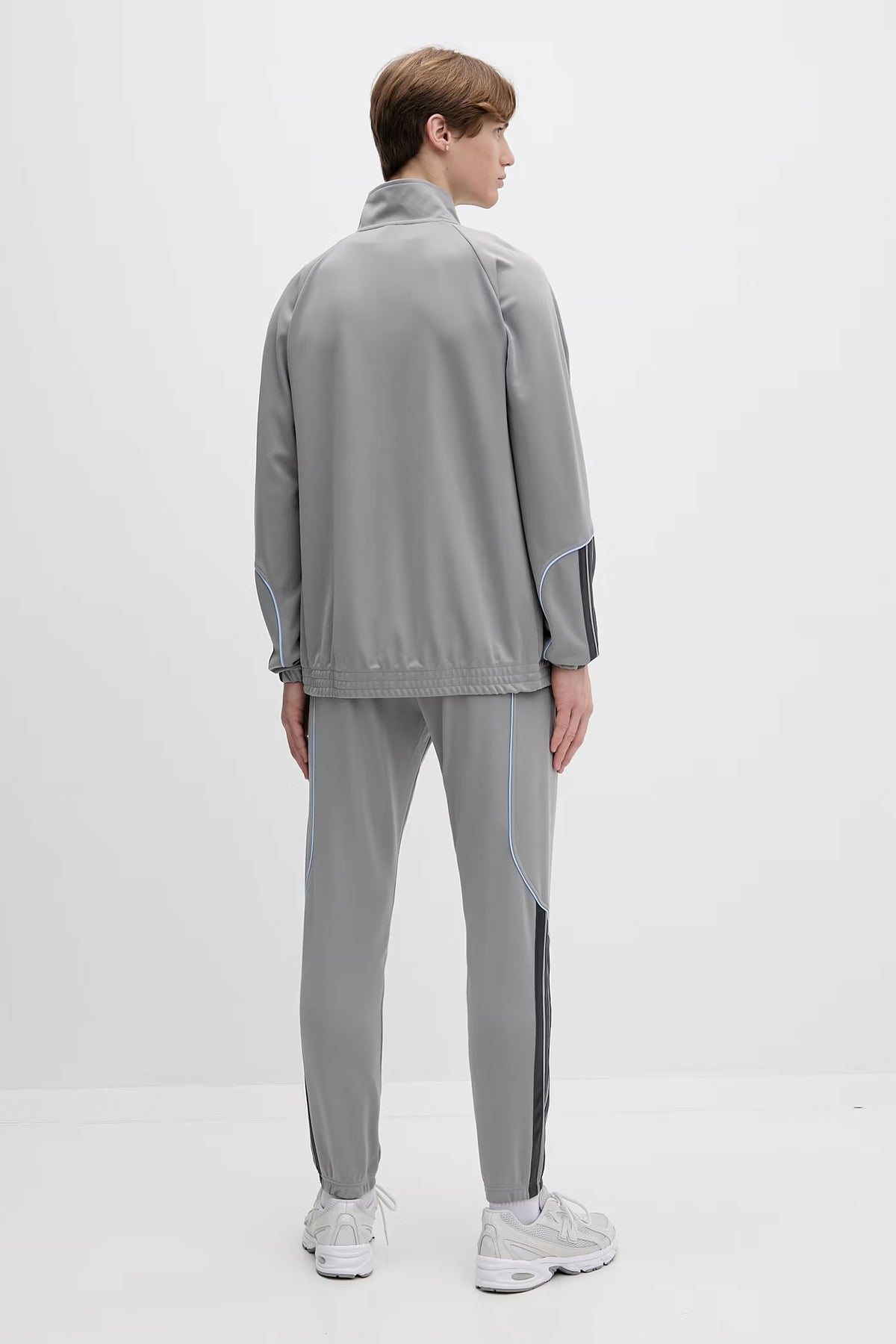 Adidas Adidas Tuta Completa Acetata Performance Uomo Grigio Celeste - foto 2 - Tommaseo Clothing
