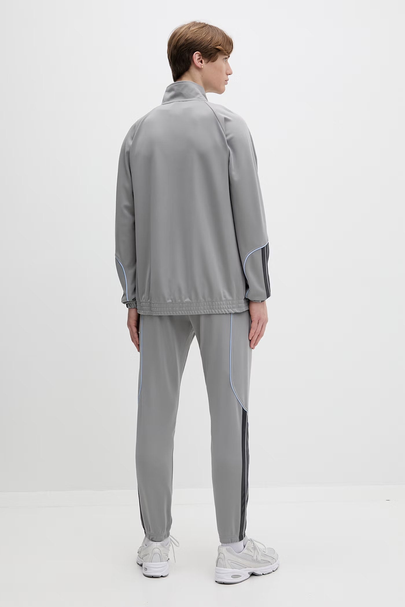 Adidas Adidas Tuta Completa Acetata Performance Uomo Grigio Celeste - foto 2 - Tommaseo Clothing