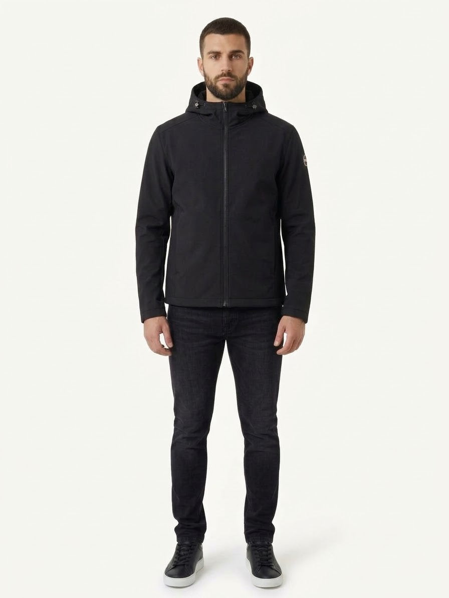 COLMAR Giubbotto In Tessuto Softshell Con Pile Interno Nero 26/27