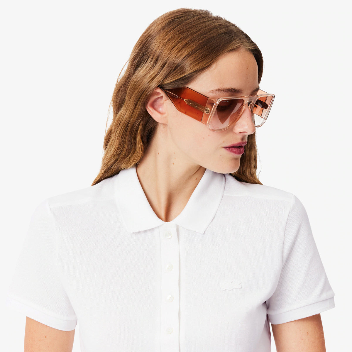 LACOSTE Polo Basic Donna Bianca