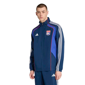 Adidas Tuta Completa Olympique Lione Uomo Blu Microfibra
