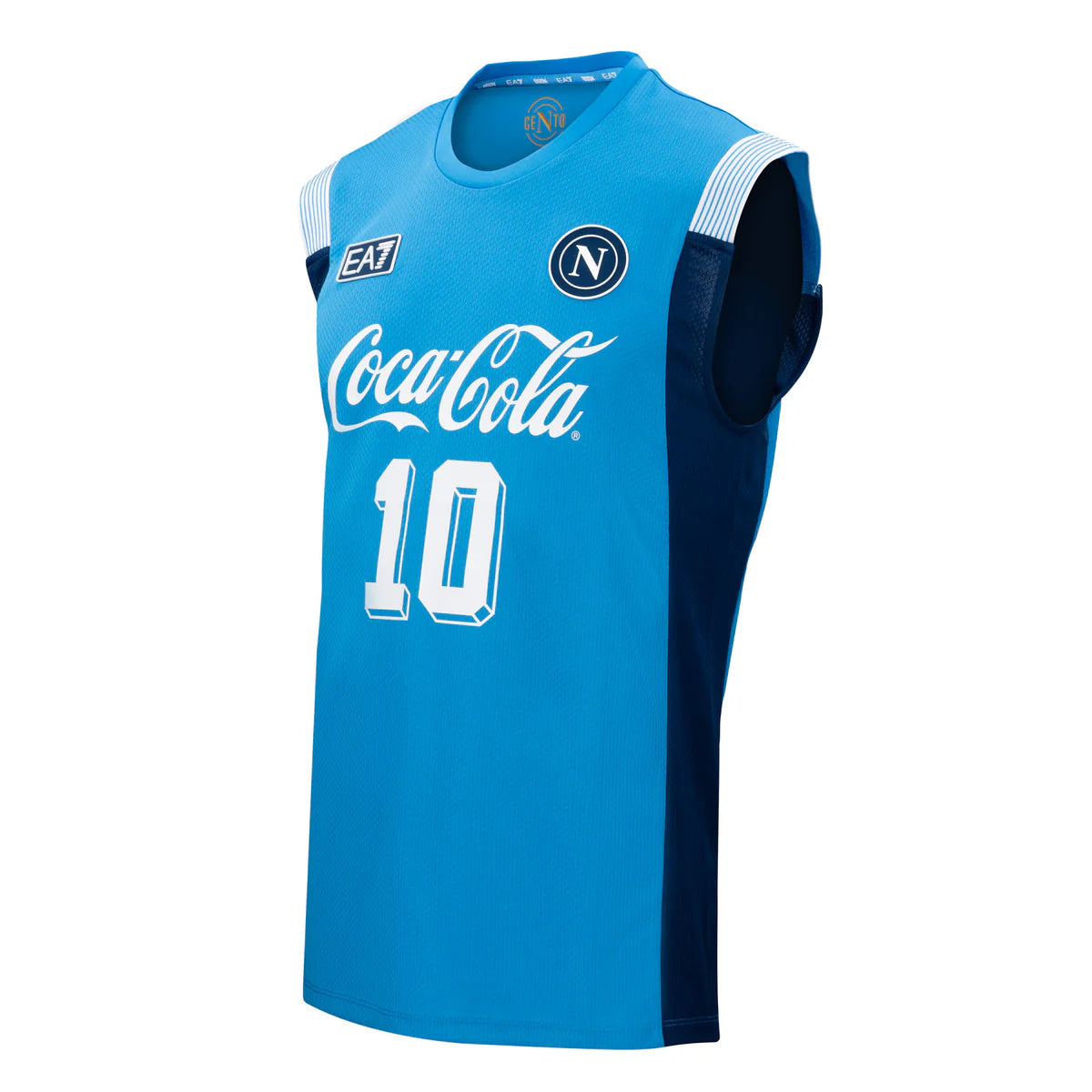 SSC NAPOLI Maglia Smanicata Napoli Training Ufficiale Azzurra
