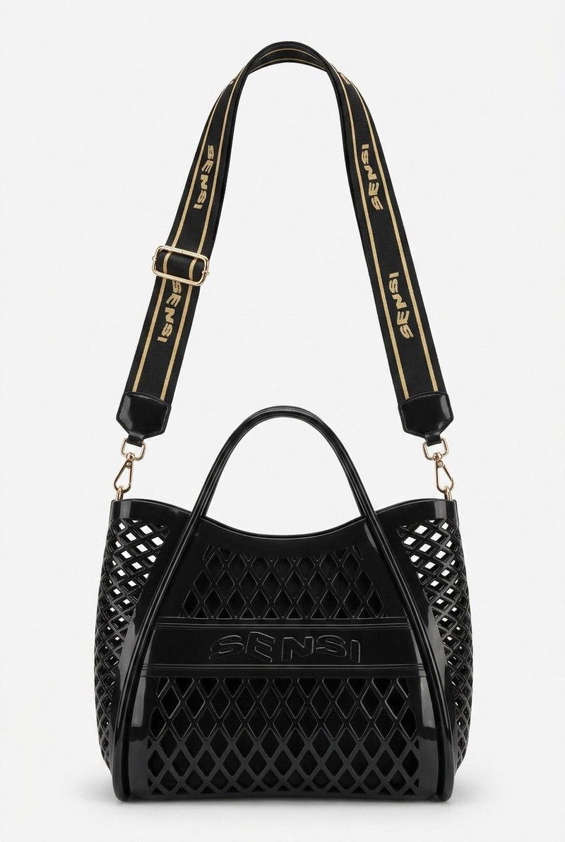 SENSI SANTORINI BAG Borsa con Tracolla Rimovibile Nera