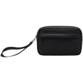 BLAUER Pochette In Pelle Con Logo Inciso Nero