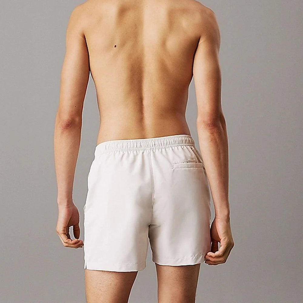 Calvin Klein Costume Da Bagno Con Logo In Rilievo Beige