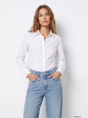 Tiffosi Beto_4 Camicia Bianca Donna AW26