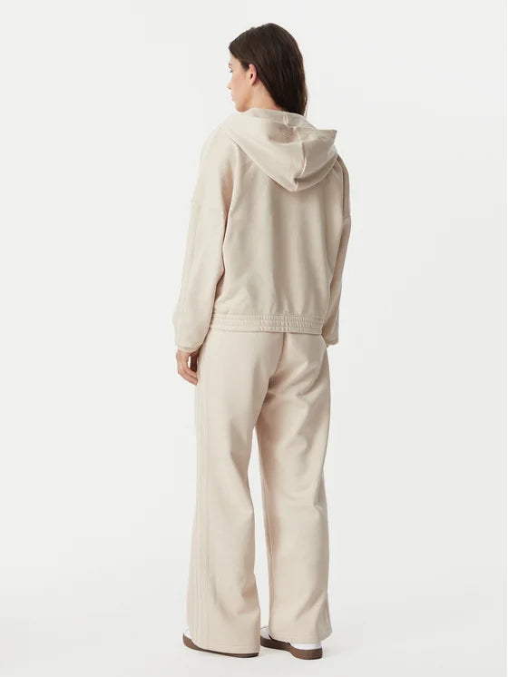 ADIDAS Tuta Completa Con Zip e Cappuccio Donna Beige