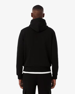 LACOSTE Felpa Con Cappuccio Felpata Basic Beige Nera