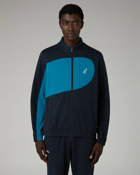 AUSTRALIAN Tuta Felpata Con Zip Dune Blu