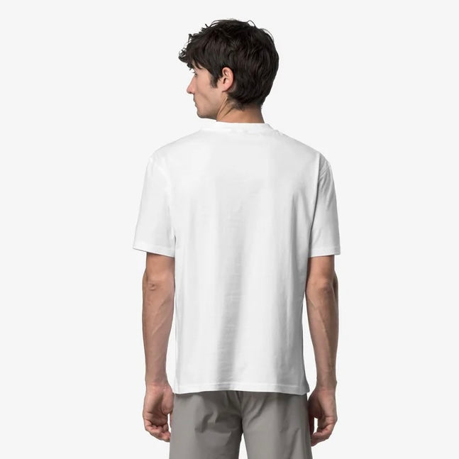 K-WAY T-Shirt Solo Jersey Triangle Bianca