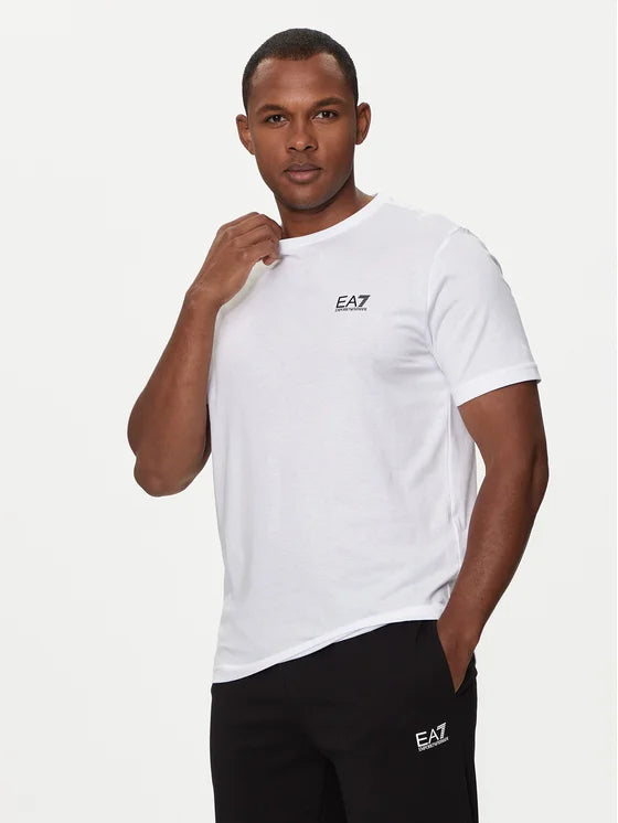 EMPORIO ARMANI T-Shirt In Cotone Bianco/Nero
